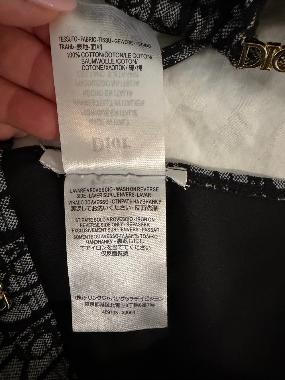 Dior Patterned Triangle Bikini Set M - Picture 5 of 6
